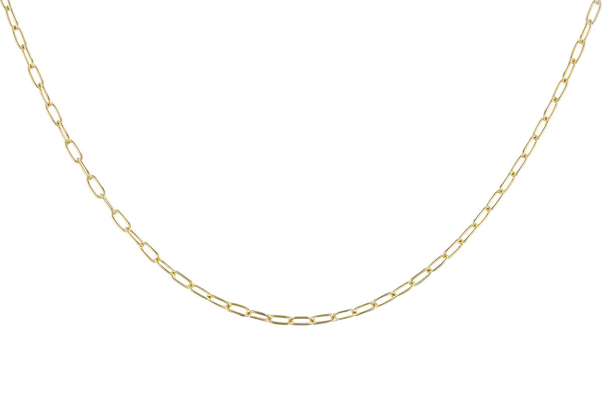 C283-42065: PAPERCLIP SM (24IN, 2.40MM, 14KT, LOBSTER CLASP)