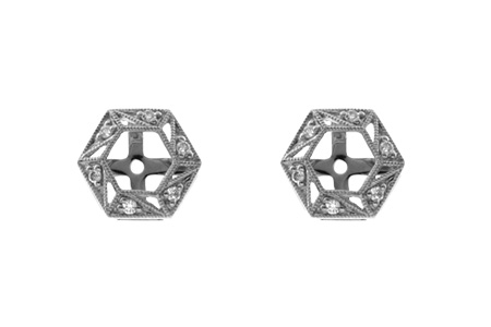 H009-81101: EARRING JACKETS .08 TW (FOR 0.50-1.00 CT TW STUDS)