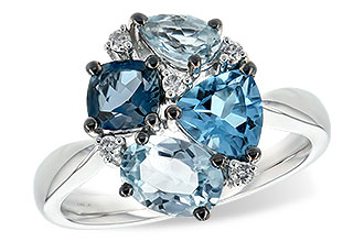B198-82910: LDS RG 2.57 BLUE TOPAZ 2.65 TGW