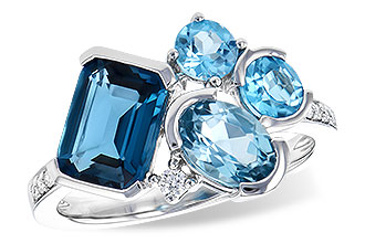 B282-52038: LDS RG 3.08 BLUE TOPAZ TW 3.15 TGW