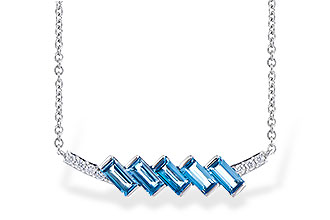 B282-52974: NECK .75 LONDON BLUE TOPAZ .80 TGW
