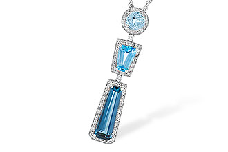 B283-38383: NECK 3.26 TW BLUE TOPAZ 3.50 TGW