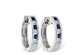 C010-66547: EARRINGS .16 SAPP .26 TGW