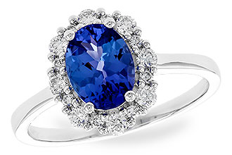 E283-41165: LDS RG 1.02 TANZANITE 1.30 TGW (8x6 OVAL)