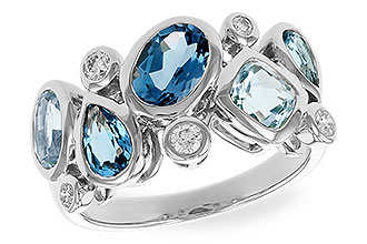 E283-42001: LDS RG 2.57 BLUE TOPAZ TW 2.75 TGW