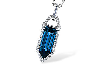 L282-47455: NECK 2.95 LONDON BLUE TOPAZ 3.12 TGW