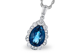 L282-52073: NECK 2.25 LONDON BLUE TOPAZ 2.40 TGW (10x7 PS)